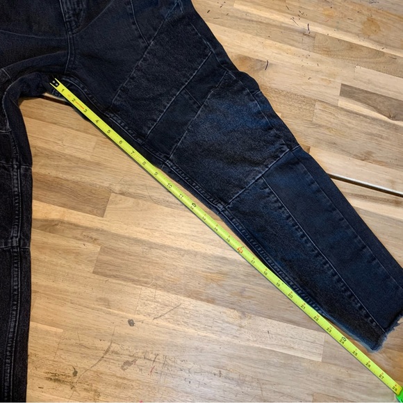 Topshop Moto Mom Black Pieced Jeans 28 - Picture 8 of 9